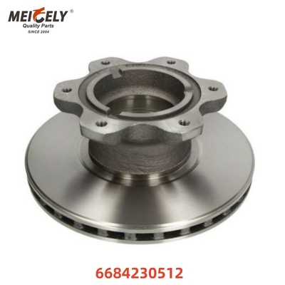 suku cadang cakram rem rotor rem 6684230512 6684230312 Untuk truk Mercedes Benz